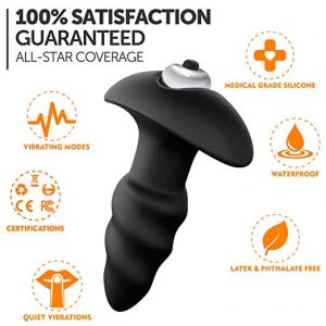 Vibrating Butt Plug Silicone Waterproof