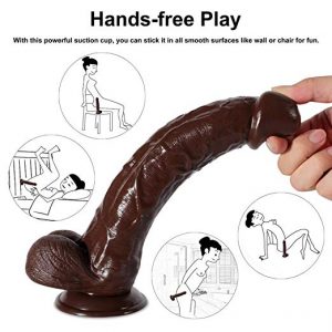 Xocity – 11 Inch Brown Big Cock for Women Masturbate