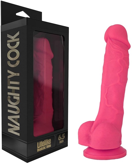 Naughty Cove – 6.5 Inch Silicone Dildo – Sex Toy for Beginners
