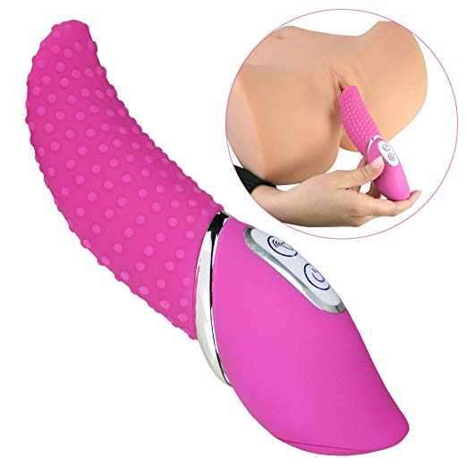 Pink B.O.B. – Textured Silicone Tongue Vibrator with 7 Powerful Vibrating Functions