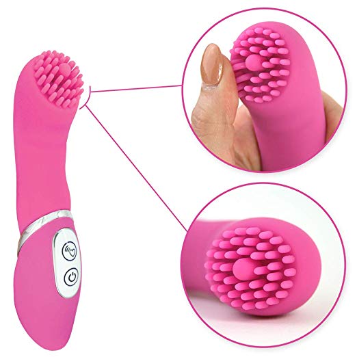 Pink B.O.B. – Silicone Clitoral Vibrator with Raised Nubby Ticklers