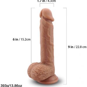 9 Inch Silicone Realistic Dildo Ultra-Soft Huge Dildos for Women