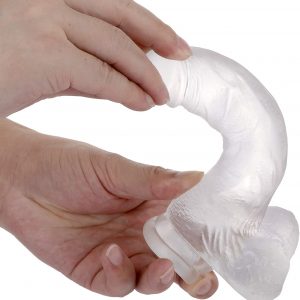 HAOZHI 7.3 Inch Clear Dildo with Suction Cup