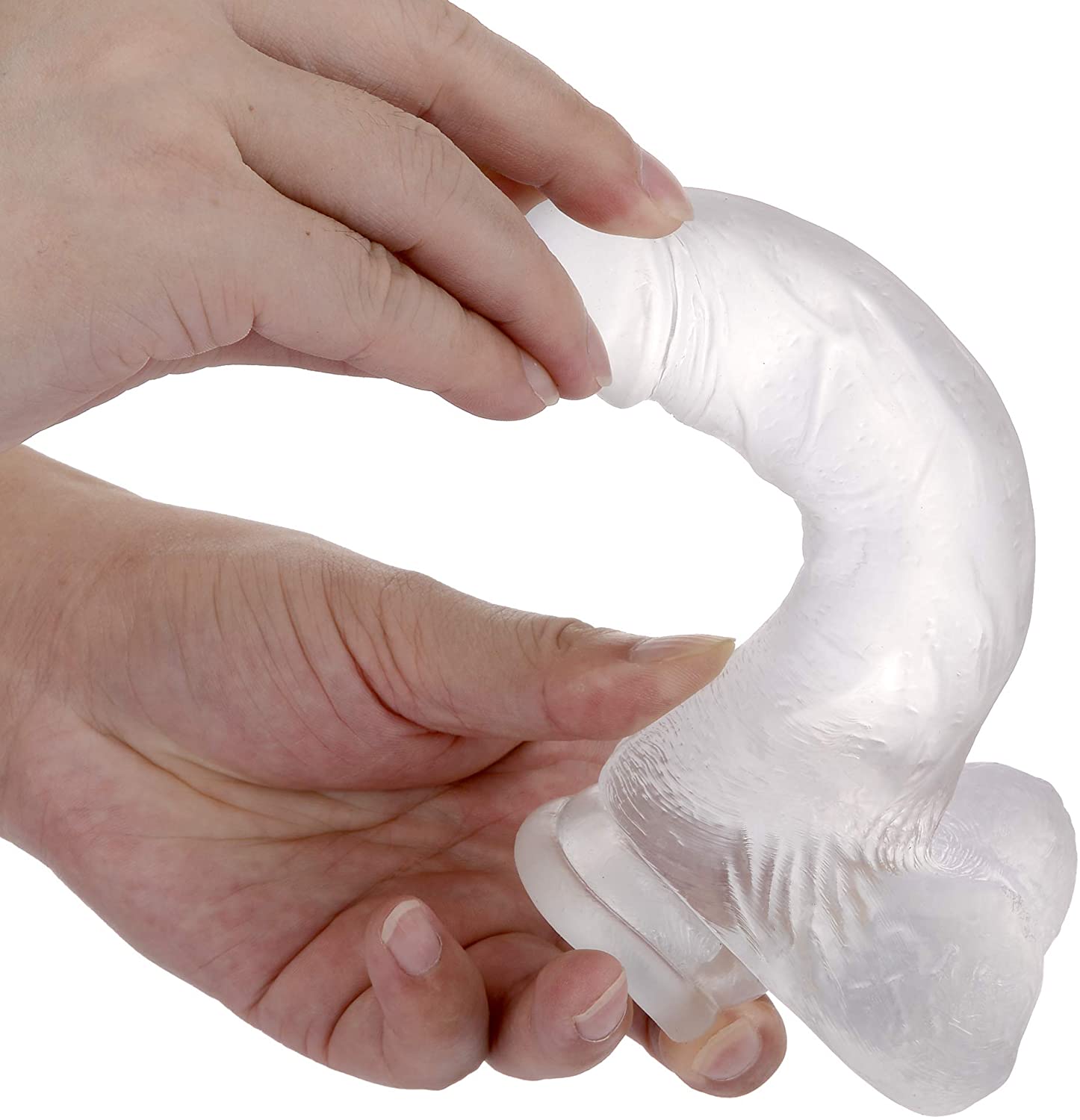 HAOZHI 7.3 Inch Clear Dildo with Suction Cup
