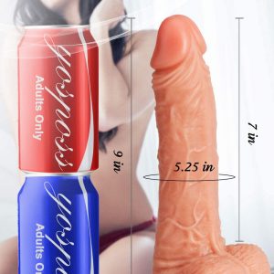 9 Inch Realistic Dildo, Body-Safe Material Lifelike Huge Penis with Strong Suction Cup for Hands-free Play