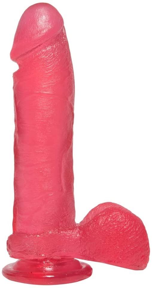 Doc Johnson Crystal Jellies - 8 Inch Realistic Cock With Balls