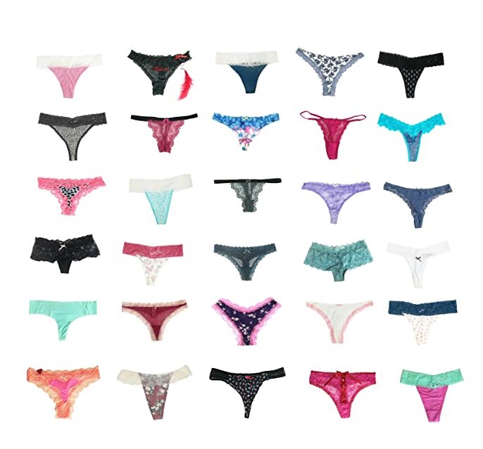 Jooniyaa – Variety of Underwear Pack T-Back Thong G-String Panties
