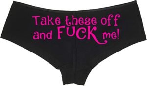 Knaughty Knickers - Take These Off and Fuck Me Sexy Panties