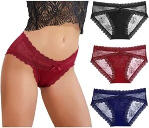LEVAO - Hipster Panties Stretch Seamless Bikini Briefs 6 Pack