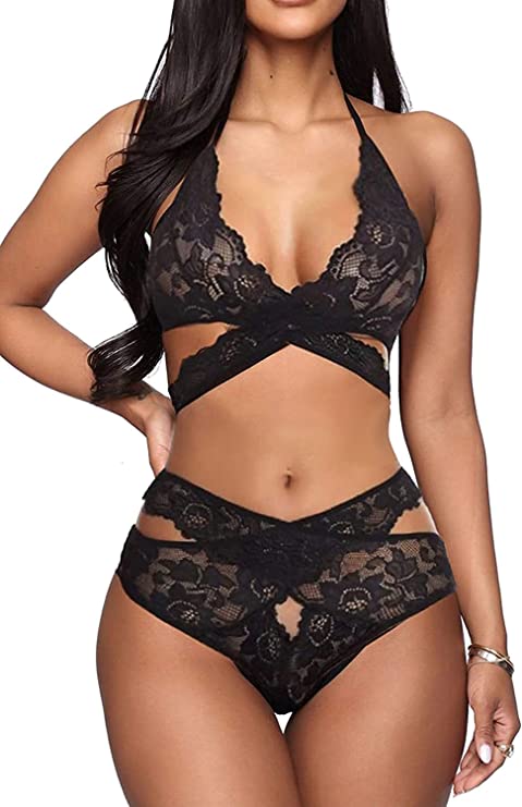 Donnalla – Women Sexy Lingerie Set Two Piece Lace Bra and Panty